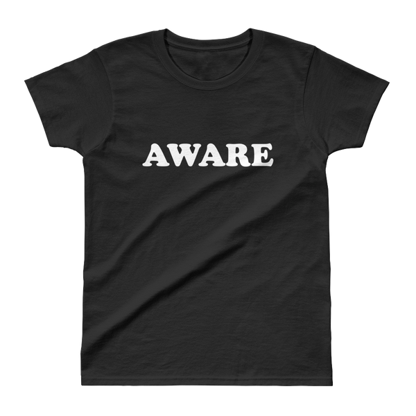AWARE Ladies' T-shirt- Black