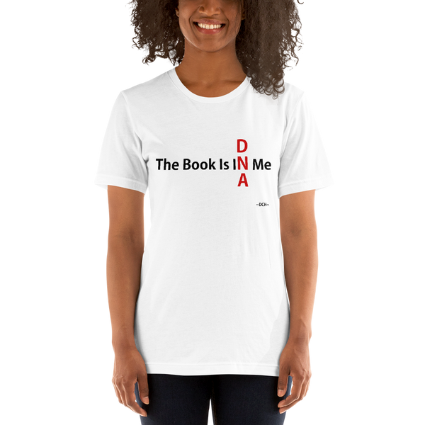 The Book Is In Me White Short-Sleeve Unisex T-Shirt