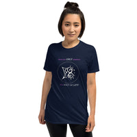 There are ONLY solutions F8circles It's a WAY OF LIFE-- BLACK/NAVY Short-Sleeve Unisex T-Shirt
