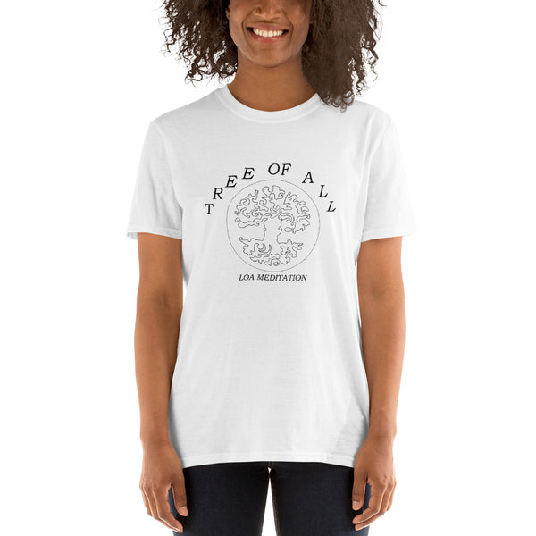Tree of All LOA Meditation WHITE Short-Sleeve Unisex T-Shirt